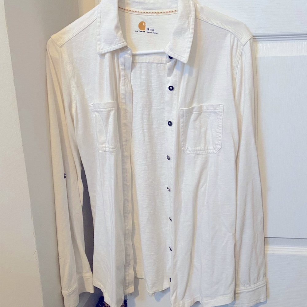 Carhartt long sleeve button up shirt size small